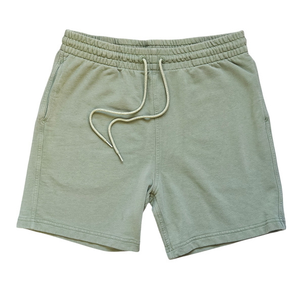 allbirds Men's R&R Sweat Short - Calm Cargo Green Size XL - Picture 1 of 8